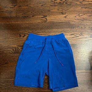 LULULEMON size medium men’s blue shorts- no liner. 9 inch inseam